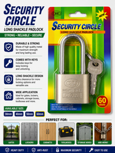 Load image into Gallery viewer, SECURITY CIRCLE PADLOCK 30/40/50/60mm
