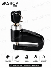 Load image into Gallery viewer, HCS Motorcycle Alarm Lock Wheel Disc Brake Lock Anti-theft Security Safety Siren Lock
