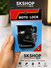 Load image into Gallery viewer, HCS Motorcycle Alarm Lock Wheel Disc Brake Lock Anti-theft Security Safety Siren Lock

