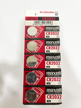 Load image into Gallery viewer, MAXELL LITHIUM BATTERY 3V CR1616/1620/2016/2025/2032/1632
